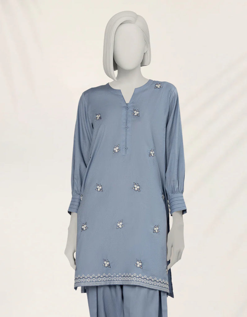 BLUE TEXTURED 2PC STITCHED | JLAWN-S-JST-25-2194/S O'FRIDA