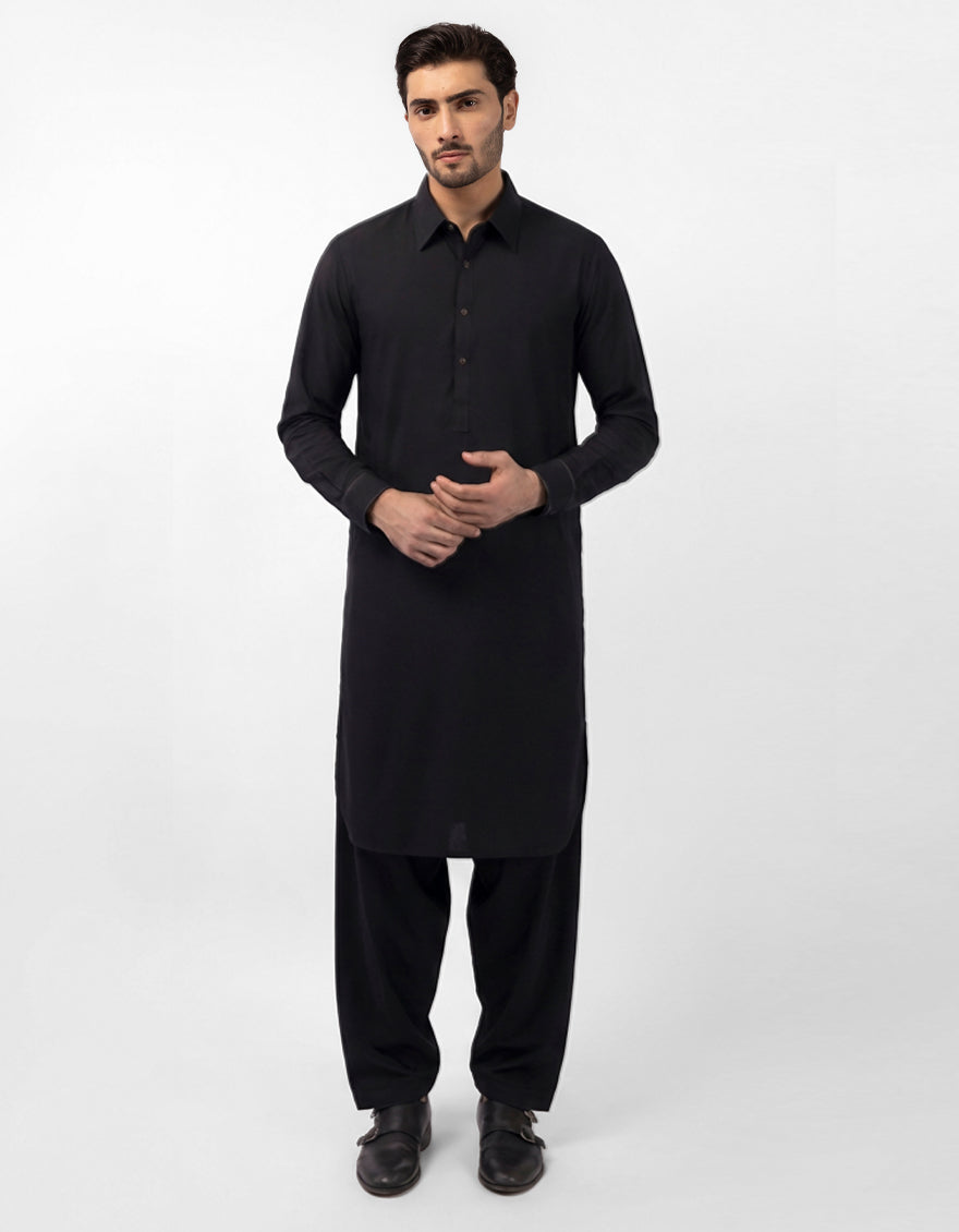 NAVY BLUE BLENDED KAMEEZ SHALWAR | JJKS-A-48284-SIG/S25/JJ10119-EX – J ...