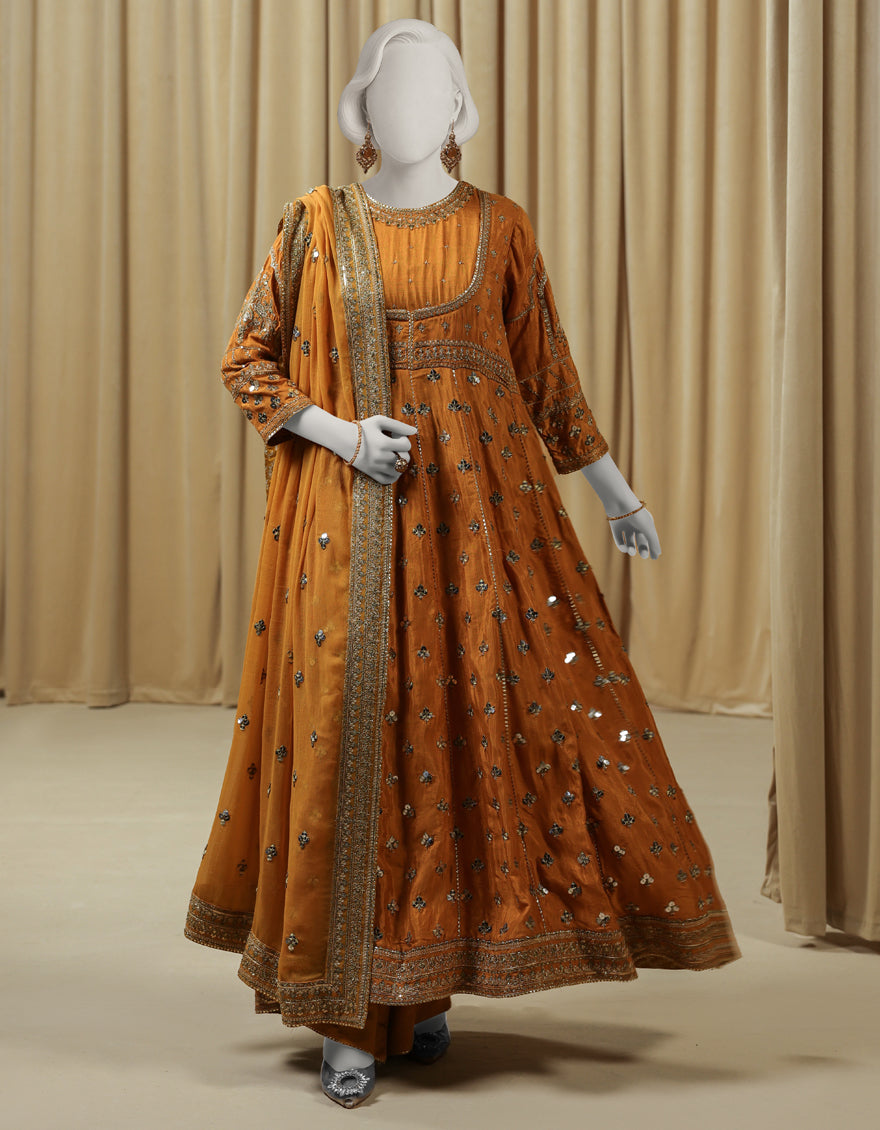 OCHRE RAW SILK 3PC STITCHED | JJPW-S-JPS-25-3976 FB/INARA-14 J. Junaid Jamshed CA OCHRE RAW SILK 3PC STITCHED | JJPW-S-JPS-25-3976 FB/INARA-14 J. Junaid Jamshed CA