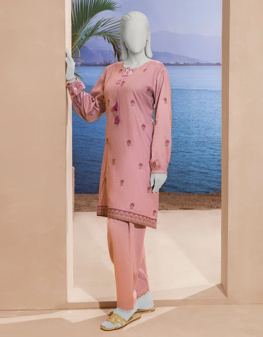 PINK TEXTURED 2PC STITCHED | JLAWN-S-JST-25-2196/S O'FRIDA