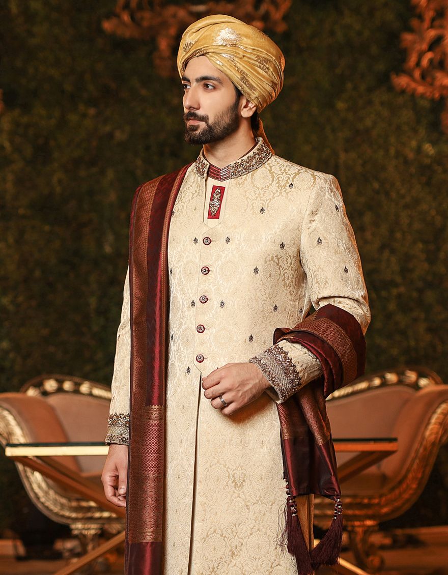 Junaid jamshed online sherwani 2020